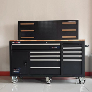 Chariot à outils en acier laminé à froid portable et robuste - OEM/ODM/OBM Chariot d'atelier Capacité de charge de 300 kg 10 tiroirs avec serrure - Product Image 2