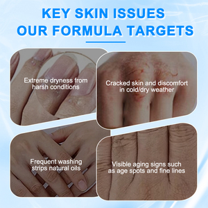 Crème réparatrice pour les mains sèches et gercées, traitement éclaircissant pour les ongles, soin à la kératine, hydratation longue durée, réparation durable, marque privée - Product Image 3