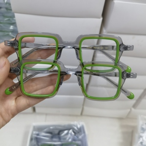Ventes en gros d'usine <span class=keywords><strong>de</strong></span> Wenzhou, lunettes en acétate <span class=keywords><strong>de</strong></span> haute qualité, <span class=keywords><strong>grande</strong></span> <span class=keywords><strong>taille</strong></span>, monture carrée, tendance, logo personnalisé, montures optiques pour hommes - Product Image 5