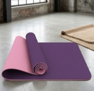 Esterilla de Yoga Ligera de Espuma TPE de 10 mm, Gruesa, Flexible, Acolchada, Portátil, para Ejercicio y Fitness, con Textura Antideslizante - Product Image 5