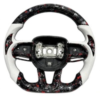 Rot-Silbernes Geschmiedetes Carbon-Lenkrad Passend für Dodge Challenger Charger Durango SRT Scat Pack 392 Chrysler Jeep
