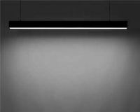 Lumière linéaire à DEL de forme rectangulaire moderne suspension à DEL suspension linéaire à DEL