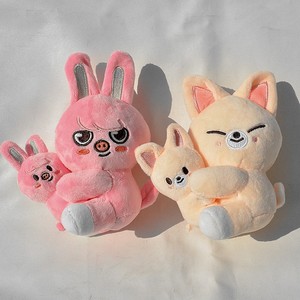 Nouvel animal en peluche doux de dessin animé Stray Kids, Bbokari Leebit Wolf Chan Puppym, cadeau pour enfants, adultes et fans, fabriqué en coton PP - Product Image 3