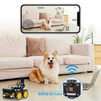 Voiture robot intelligente LAFVIN avec caméra ESP32 S3 WROOM pour Arduino, voiture robot télécommandée, kit d'assemblage DIY, apprentissage de la programmation
