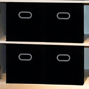 High Quality Stackable Black Clothes <b>Storage</b> <b>Boxes</b> 30x30x30 - Product Image 6