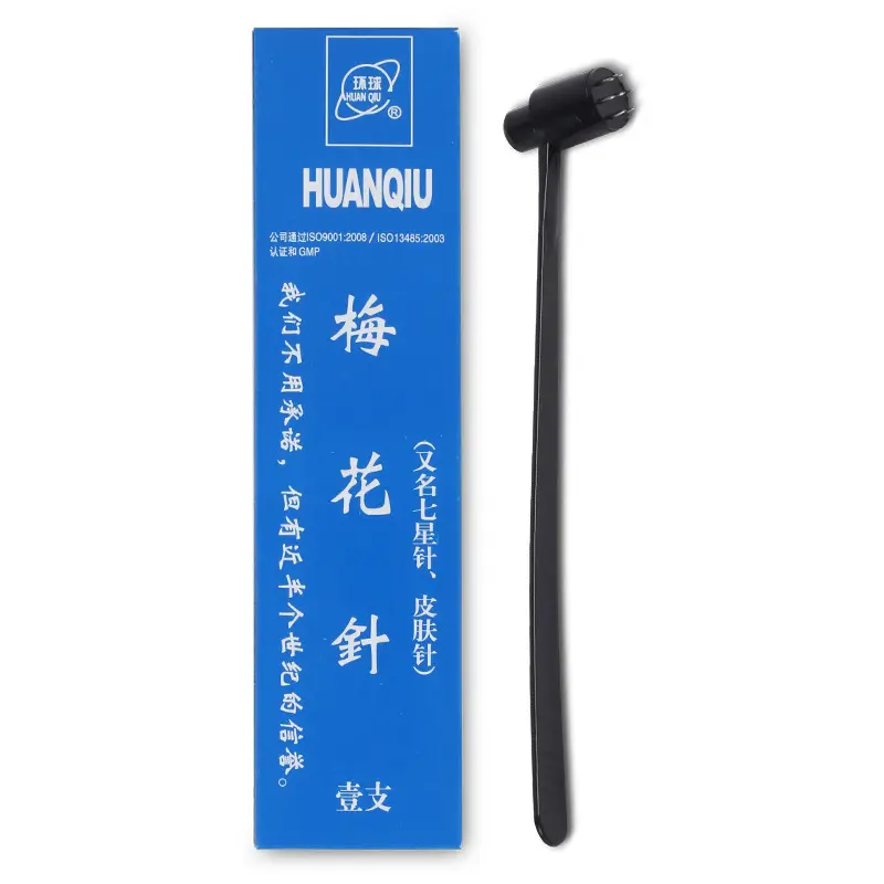 HUANQIU-aguja de acupuntura para terapia de siete estrellas, aguja de acupuntura para uso individual de ciruela, cabezal doble individual, gran oferta