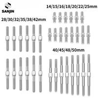 Titanium Alloy M3 Double End Thread Rod Stud Bolt Left and Right Thread Dual Head Threaded Bar 14-50mm
