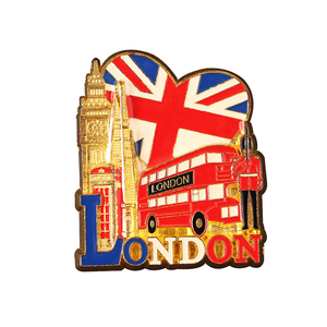 Imanes de nevera de metal magnéticos de diseño moderno personalizados por el fabricante, recuerdos de viaje de lugares emblemáticos de Inglaterra, imanes de nevera ecológicos - Product Image 5