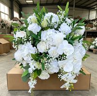 Boule de fleurs artificielles en soie sur mesure, vente directe usine, pour centres de table de mariage et décoration de table