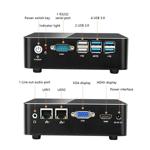 ミニコンピュータVGAデュアルディスプレイ用新OEMオフィス使用M.2 WiFi Intel Pentium 5405U 4G DDR4 RAM 64G SSDミニPC - Product Image 2
