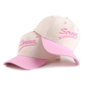 Custom 5 Panels Curved Brim Waterproof Cotton Dad Hat Mens Sports Fruit 3D Puff Embroidery Logo Structured <b>Baseball</b> <b>Cap</b> - Product Image 1