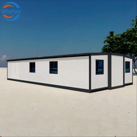Maison préfabriquée modulaire portable WinFair China Mobile à faible coût avec couleur personnalisée pour bureau de chantier