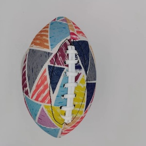 Ballon de rugby officiel personnalisé avec logo, taille 4, en PU/PVC, classique, durable, respirant, haute qualité, règles australiennes et américaines - Product Image 2