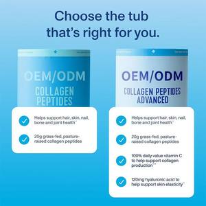 ผงคอลลาเจนเปปไทด์ OEM สำหรับผู้ใหญ่ อาหารเสริมสำหรับนักกีฬา ผสมกรดไฮยาลูโรนิกและวิตามินซี ช่วยบำรุงกระดูกและข้อ - Product Image 3