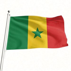 Wholesale 3X5FT 90x150cm Premium Polyester Fabric Senegal <b>Flags</b> Digital Printed Flying/Hanging Style Vivid Color Custom Best - Product Image 2