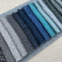 Tissu de canapé en microfibre 100 % polyester, jacquard bicolore, tricot uni, fil teint, directement de l'usine