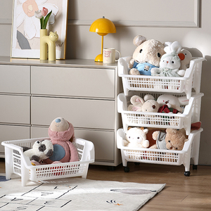 ที่ใส่และชั้นวางตะกร้าผักพลาสติกหลายชั้นสำหรับห้องครัวในครัวเรือน - Product Image 2