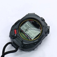 Timer Digital Profesional Portabel untuk Olahraga Luar Ruangan, Stopwatch Kronograf Genggam untuk Lari, Tipe Elektronik