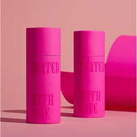 Emballage personnalisé de luxe en tube rond en carton pour cosmétiques, huiles essentielles, soins de la peau, eye-liner