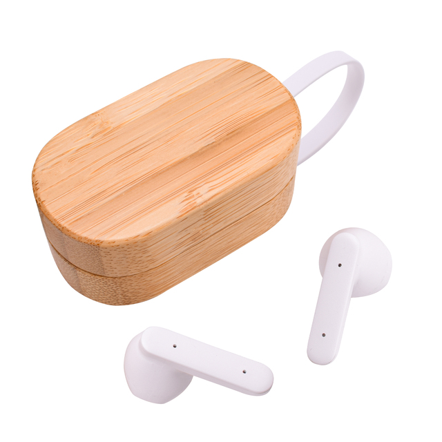 Natural Bamboo Wooden TWS Wireless Bluetooth Earphones Unique Texture Stereo Headphones Comfort Headsets Portable Earbuds