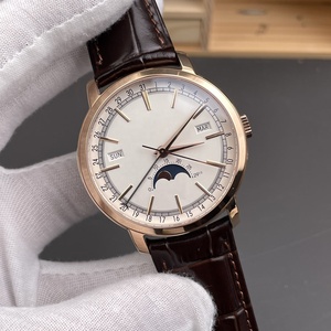 Reloj Mecánico Automático de Lujo para Hombre de 41 mm, Oro Rosa, Calendario Completo, Fase Lunar, Alta Calidad, Serie 4010, para Negocios y Ocio - Product Image 2