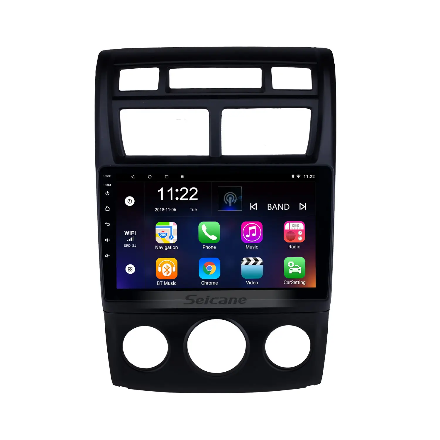 Lettore dvd per auto da 9 pollici android con Touchscreen per unità principale AC manuale KIA SPORTAGE 2007 con Carplay WiFi DSP
