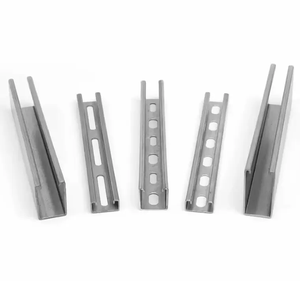 Riel Sísmico de Acero Galvanizado en Caliente para Soporte Solar Fotovoltaico con Orificios - Product Image 3