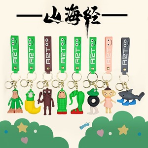 Bán chạy nhất trừu tượng con thú huyền thoại móc khóa Shan hai Jing Chất lượng cao vật liệu nhựa hay thay đổi phong cách có sẵn trong bán buôn - Product Image 5