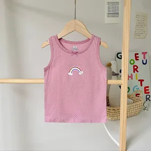 Gilet estivo grazioso stampato per bambini nuovo <span class=keywords><strong>canottiera</strong></span> traspirante a forma di I di piccole dimensioni - Product Image 6