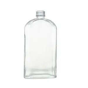 250ml 350ml Pet Whisky Vodka Beer Bottle With Anti-leaking Cap/ Clear Pet Plastic Bottle For Wine Whisky Vodka