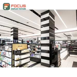 Unidad de Exhibición de Pared de Melamina de Alta Calidad para Tiendas Minoristas, Solución Integral para el Diseño de Tiendas de Cosméticos - Product Image 4