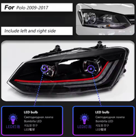 Ensemble de phares LED CREULI pour VW Polo LED 2011-2018, projecteur de phare, lentille DRL, clignotant séquentiel