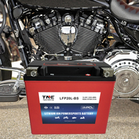 Batería Líquida para Motocicleta TNE LFP30L-BS 12V 18Ah 810CCA con Pantalla LCD, 2000 Ciclos, para Motocross Davidson