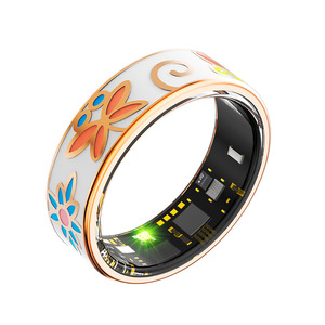 Nouvelle bague connectée intelligente en émail coloré pour femmes, avec suivi de la fréquence cardiaque, de l'oxygène sanguin, du sommeil et des pas, Bluetooth, étanche, pour la santé. - Product Image 5