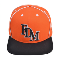 Casquette de baseball structurée unisexe sportive à visière, personnalisable avec logo brodé, style hip-hop, décontractée pour l'extérieur, vente en gros