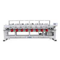 MFGS 1508 Grande machine à broder automatique à grande vitesse multi-têtes 8 têtes 15 aiguilles Machine à broder industrielle pour ordinateur