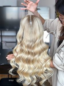 2025 tímido mejor calidad envío gratis al por mayor Toppers de cabello humano femenino 20 pulgadas 5x5 encaje frontal 8x8 Topper - Product Image 4