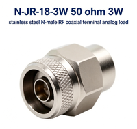 N-JR-18-3W-1 N Terminaison RF coaxiale à charge analogique, 50 Ohm 3W DC-18GHz, en acier inoxydable, isolée en PTFE, pour micro-ondes