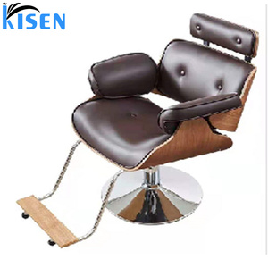 Fauteuil de coiffure et table de soin esthétique Kisen Luxury Beauty Black, avec pompe hydraulique, couleur grise, pour mobilier de salon. - Product Image 1