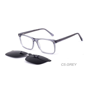 Montature per <span class=keywords><strong>Occhiali</strong></span> 2-in-1 in Acetato <span class=keywords><strong>con</strong></span> Lenti Polarizzate TAC Intercambiabili e Clip per <span class=keywords><strong>Occhiali</strong></span> <span class=keywords><strong>da</strong></span> <span class=keywords><strong>Sole</strong></span> - Product Image 2