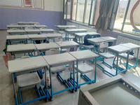 Nouvelle arrivée : Bureau et chaise réglables pour salle de classe, table et chaise pour étudiants et enfants, structure en métal