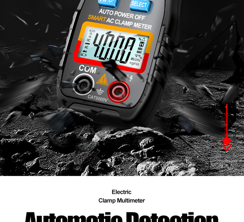 ANENG CM80 Digital clamp meter Ammeter Voltage Car Amp Hz Capacitance NCV Ohm Test multimeter digital profesional tester