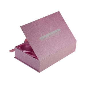 <b>Pink</b> Custom Logo Colorful Printed Fancy Paper Cardboard Luxury <b>Gift</b> <b>Box</b> with Ribbon - Product Image 3