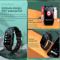 Reloj inteligente de salud con pulsera de ubicación GPS GS20 4G con botón SOS de detección de caídas para relojes inteligentes para personas mayores