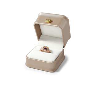 High-End Square Crown Jewelry <b>Box</b> Wholesale Spray Paint <b>Box</b> for Square <b>Ring</b> Necklace Pendant Bracelet for Luxury Packaging - Product Image 2