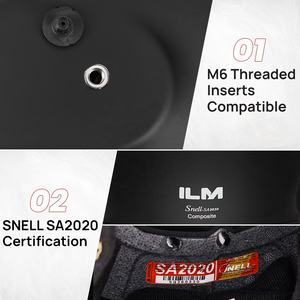 หมวกกันน็อคแบบเต็มหน้าสำหรับแข่งรถรุ่น ILM 760หมวกกันน็อคแบบ SA2020สำหรับผู้ชายและผู้หญิง - Product Image 2