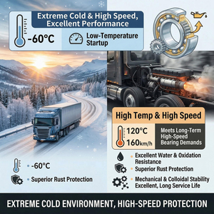 Graxa Sintética LTG 60 para Baixas Temperaturas -60°C, Lubrificante para Rolamentos de Alta Velocidade em Frio Extremo, Proteção de Longa Duração NLGI 2 - Product Image 2