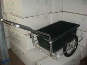 Özelleştirilebilir çelik katlanabilir bisiklet kargo sepeti tekerlekli konteyner yapısı dayanıklı kauçuk Metal OEM desteklenen bisiklet römorku bagaj - Product Image 6