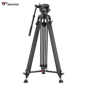 Weifeng 616 trépied d'appareil photo reflex professionnel 1.8 m Support de caméra de photographie amortissement hydraulique <span class=keywords><strong>PTZ</strong></span> adapté pour <span class=keywords><strong>Canon</strong></span> Sony Nikon - Product Image 1
