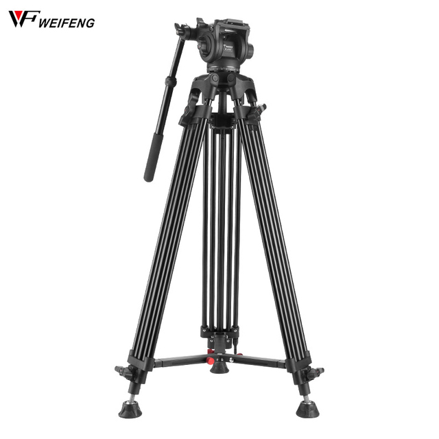 Weifeng 616 Professional SLR Camera Tripod 1.8 m Photography Camera Support Hydraulic Damping PTZ Suitable for Canon Sony Nikon
